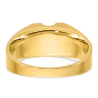 IBGoodman 14K Two-tone 0.25 Carat Lab Grown Diamond VS SI+ G+ Complete Polished and Satin Men's Ring view 5