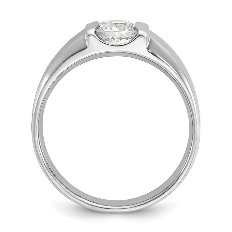 IBGoodman 14k White Gold 1 carat Lab Grown Diamond VS/SI+ G+ Complete Men's Ring