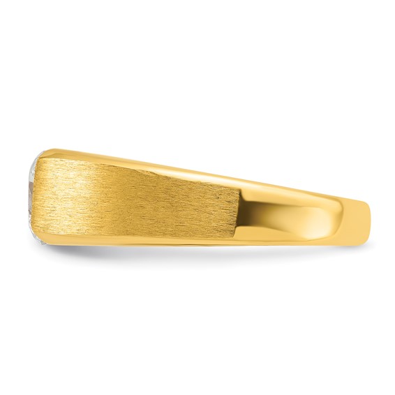 IBGoodman 14k 1 carat Lab Grown Diamond VS/SI+ G+ Complete Men's Ring