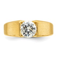 IBGoodman 14K Yellow Gold 1 Carat Lab Grown Diamond VS SI+ G+ Complete Men's Ring view 4