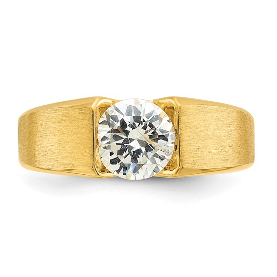 IBGoodman 14k 1 carat Lab Grown Diamond VS/SI+ G+ Complete Men's Ring