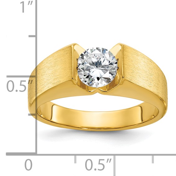 IBGoodman 14k 1 carat Lab Grown Diamond VS/SI+ G+ Complete Men's Ring