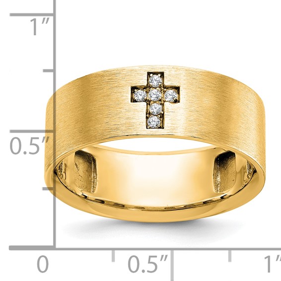 Men's Diamond Cross Rings