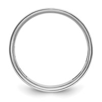IBGoodman 14K White Gold 0.05 Carat Lab Grown Diamond VS SI+ G+ Complete Satin Cross Men's Ring view 2