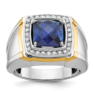 Men's Gemstone and Diamond Rings