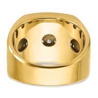 IBGoodman 14K Ring with White Rhodium 1.62 Carat Lab Grown Diamond VS SI+ G+ Complete Four Row Men's view 5