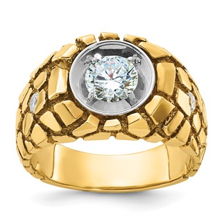 Gold IBGoodman Diamond Mens Rings
