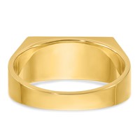 IBGoodman 14K Yellow Gold 1 Carat Lab Grown Diamond VS SI+ G+ Complete Three Stone Men's Ring view 5