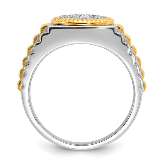 Gold IBGoodman Diamond Mens Rings