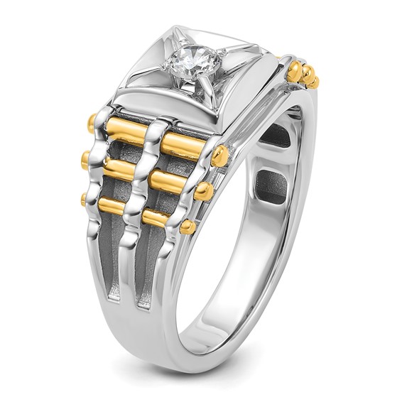 Gold IBGoodman Diamond Mens Rings