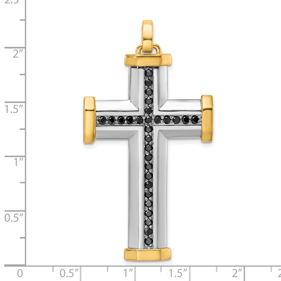 49.2 X 30.8 mm Two Tone Diamond Cross Mounting