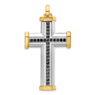 49.2 X 30.8 mm Two Tone Diamond Cross Mounting