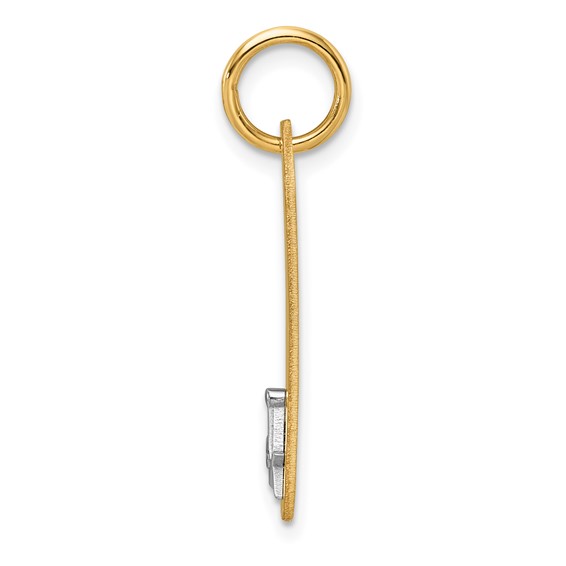 14k Two-tone Masonic Scale Dog Tag