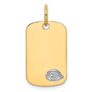 14k Masonic Eye Dog Tag