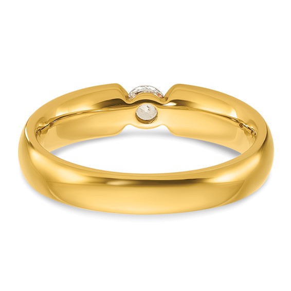  IB Goodman 14k Mens 1/4 carat Diamond Complete Ring