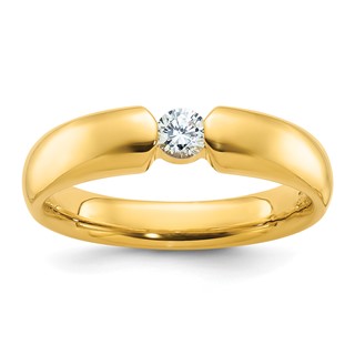  IB Goodman 14k Mens 1/4 carat Diamond Complete Ring