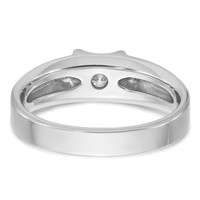 IBGoodman 14K White Gold 0.50 Carat Lab Grown Diamond VS SI+ G+ Complete Men's Ring view 5