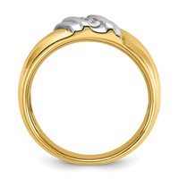 IBGoodman 14K Two-tone Polished Men's Ring Mounting view 2