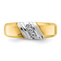 IBGoodman 14K Two-tone Polished Men's Ring Mounting view 5