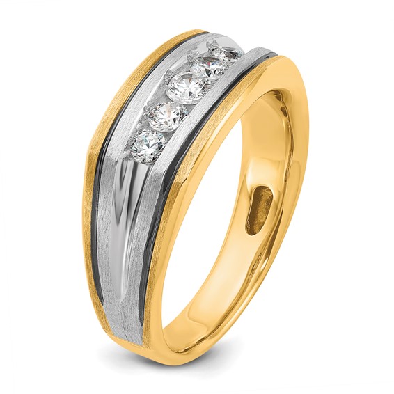 Gold Men's Diamond Rings
