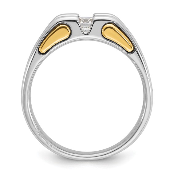 IB Goodman 14k Two-tone Mens Diamond Ring Mounting