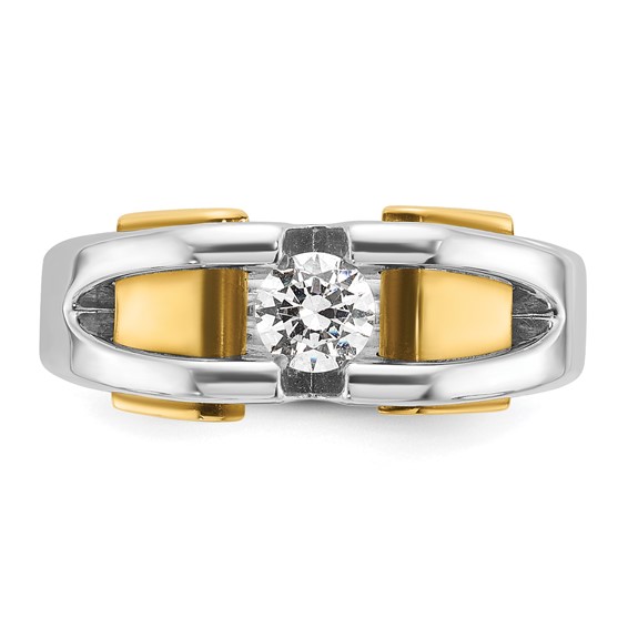 IB Goodman 14k Two-tone Mens Diamond Ring Mounting