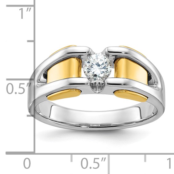 IB Goodman 14k Two-tone Mens Diamond Ring Mounting