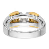 IBGoodman 14K Two-tone 0.50 Carat Lab Grown Diamond VS SI+ G+ Complete Men's Ring view 5