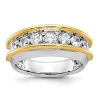 IBGoodman 14K Two-tone 1.50 Carat Lab Grown Diamond VS SI+ G+ Complete Men's Ring view 1