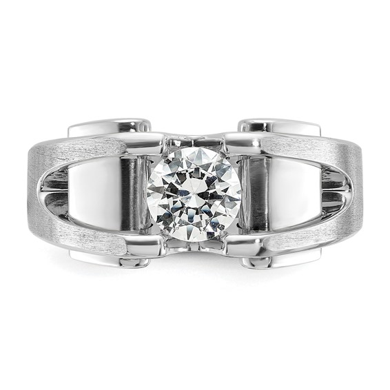 10kw IBGoodman Men's Polished & Satin Lab Grown VS/SI+ G+ Dia Ring