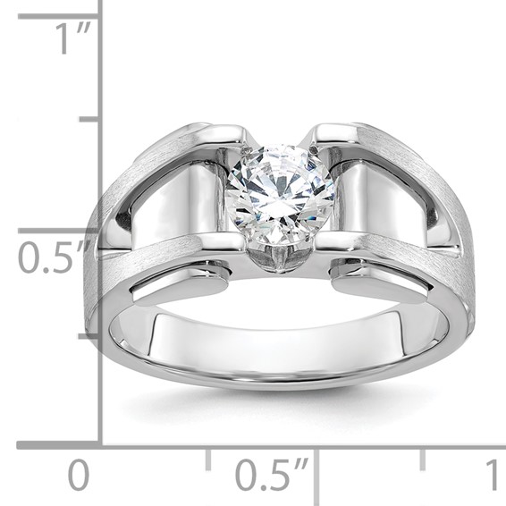 10kw IBGoodman Men's Polished & Satin Lab Grown VS/SI+ G+ Dia Ring