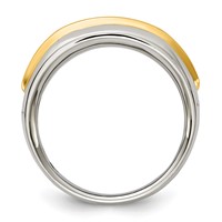IBGoodman 14K Two-tone Five Stone Polished Men's Ring Mounting view 2