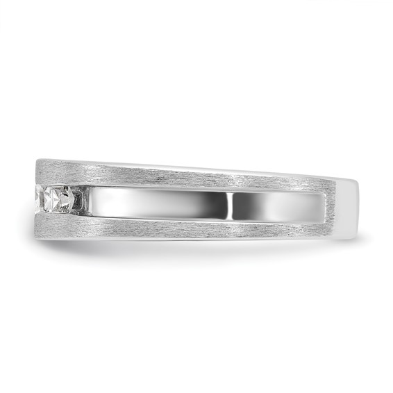 14k White Gold IBGoodman Men's Lab Grown VS/SI+ G+ Dia Complete Ring