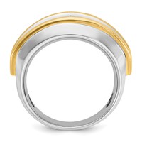 IBGoodman 14K Two-tone 2 Carat Lab Grown Diamond VS SI+ G+ Complete Men's Ring view 2