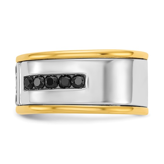 IBGoodman Men's Black & White Diamond Rings