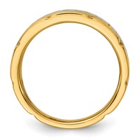 IBGoodman 14K Two-tone Three Stone Prong Set Men's Ring Mounting view 2