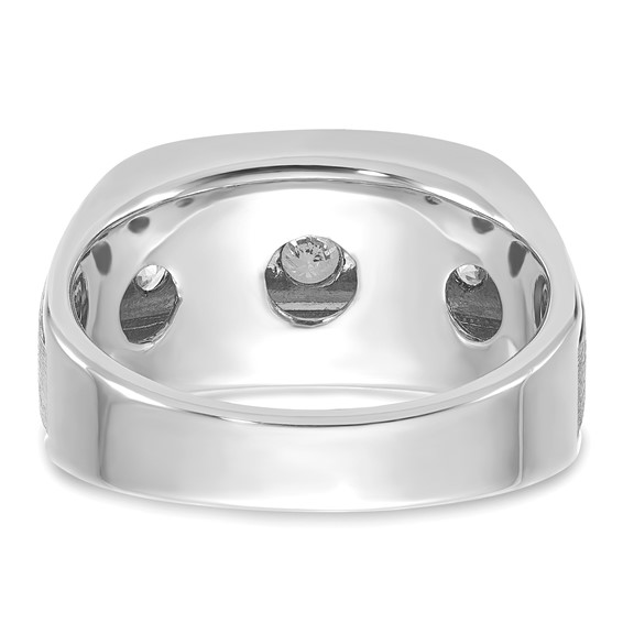 14kw IBGoodman Men's Satin Finish Lab Grown VS/SI+ G+ Dia Complete Ring