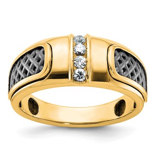 10k Two-Tone Fancy Ring Mounting