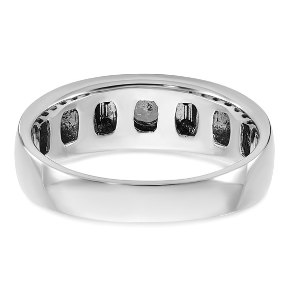  IB Goodman 14k Two-tone White/Rose Gold Mens 1/4 carat Diamond Complete Ring