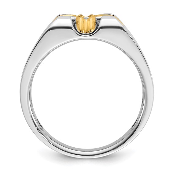 IB Goodman 14k Two-tone Mens Diamond Ring Mounting