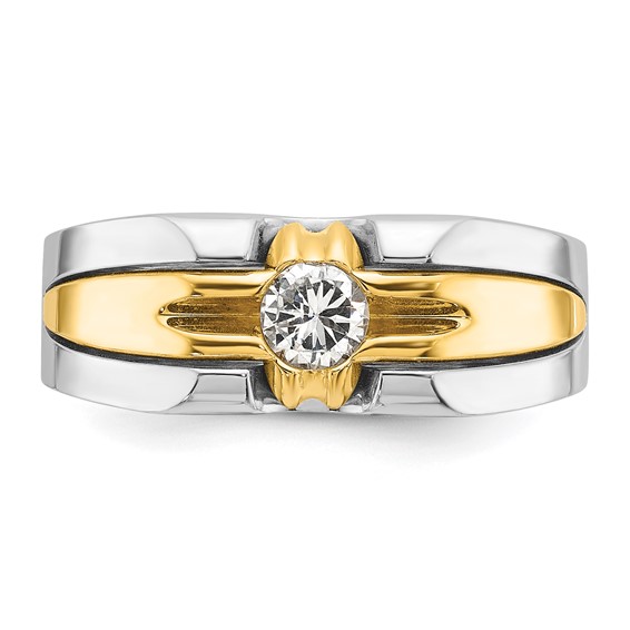 IB Goodman 14k Two-tone Mens Diamond Ring Mounting