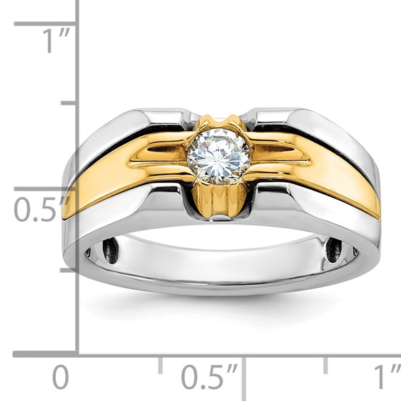 IB Goodman 14k Two-tone Mens Diamond Ring Mounting