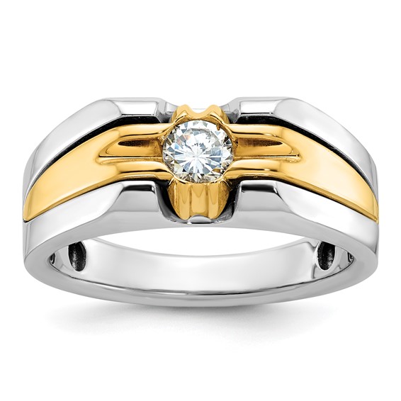 IB Goodman 14k Two-tone Mens Diamond Ring Mounting