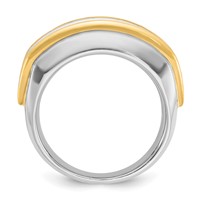 IBGoodman 14K Two-tone 1.50 Carat Lab Grown Diamond VS SI+ G+ Complete Men's Ring view 2