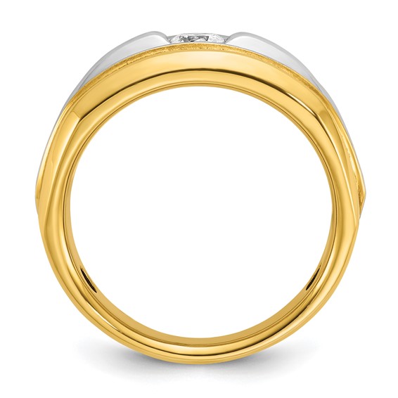 IB Goodman 14k Two-tone Mens Diamond Ring Mounting