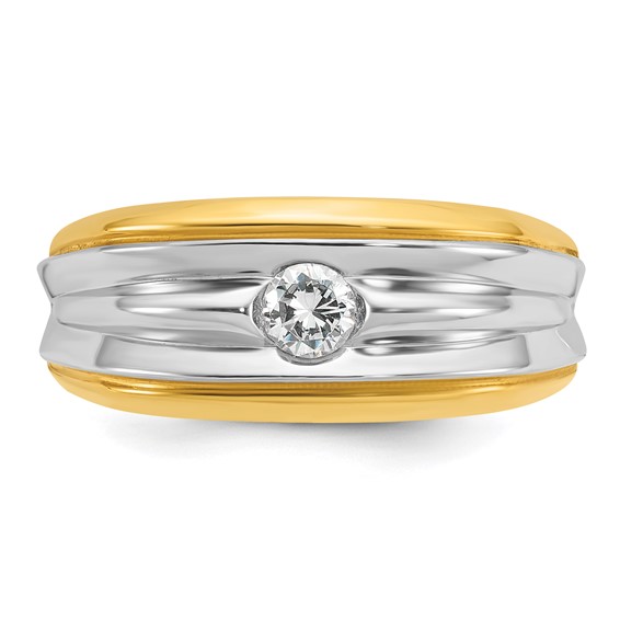 IB Goodman 14k Two-tone Mens Diamond Ring Mounting