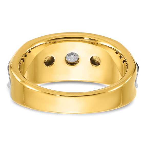 IB Goodman 14k Two-tone Mens Diamond Ring Mounting