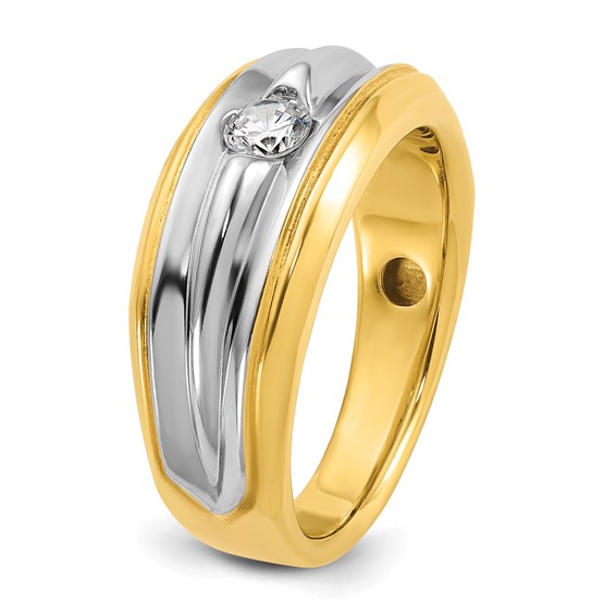 IB Goodman 14k Two-tone Mens Diamond Ring Mounting