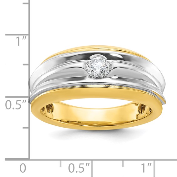IB Goodman 14k Two-tone Mens Diamond Ring Mounting