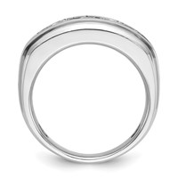IBGoodman 14K White Gold 1.75 Carat Lab Grown Diamond VS SI+ G+ Five Stone Complete Men's Ring view 2